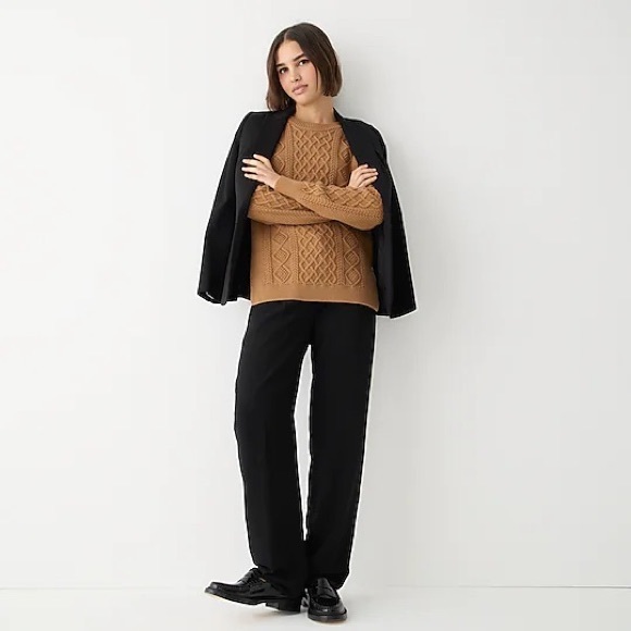 Cotton cable-knit sweater - Picture 2 of 11